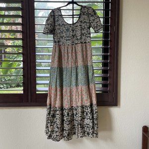 Natural Life Floral Tiered Maxi Dress